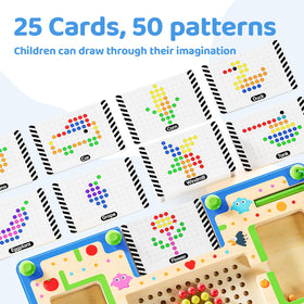 zhiwuzhu color and number maze beads support matching.