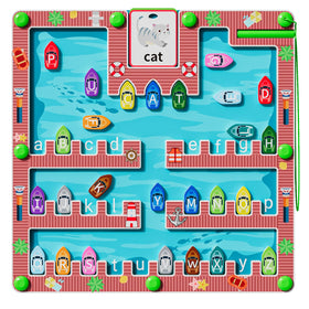 zhiwuzhu magnetic alphabet maze board promotes letter recognition through interactive play