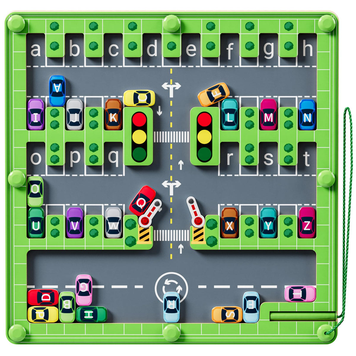 zhiwuzhu Magnetic Alphabet Maze board aids early recognition and fine motor play