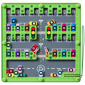 zhiwuzhu Magnetic Alphabet Maze board aids early recognition and fine motor play