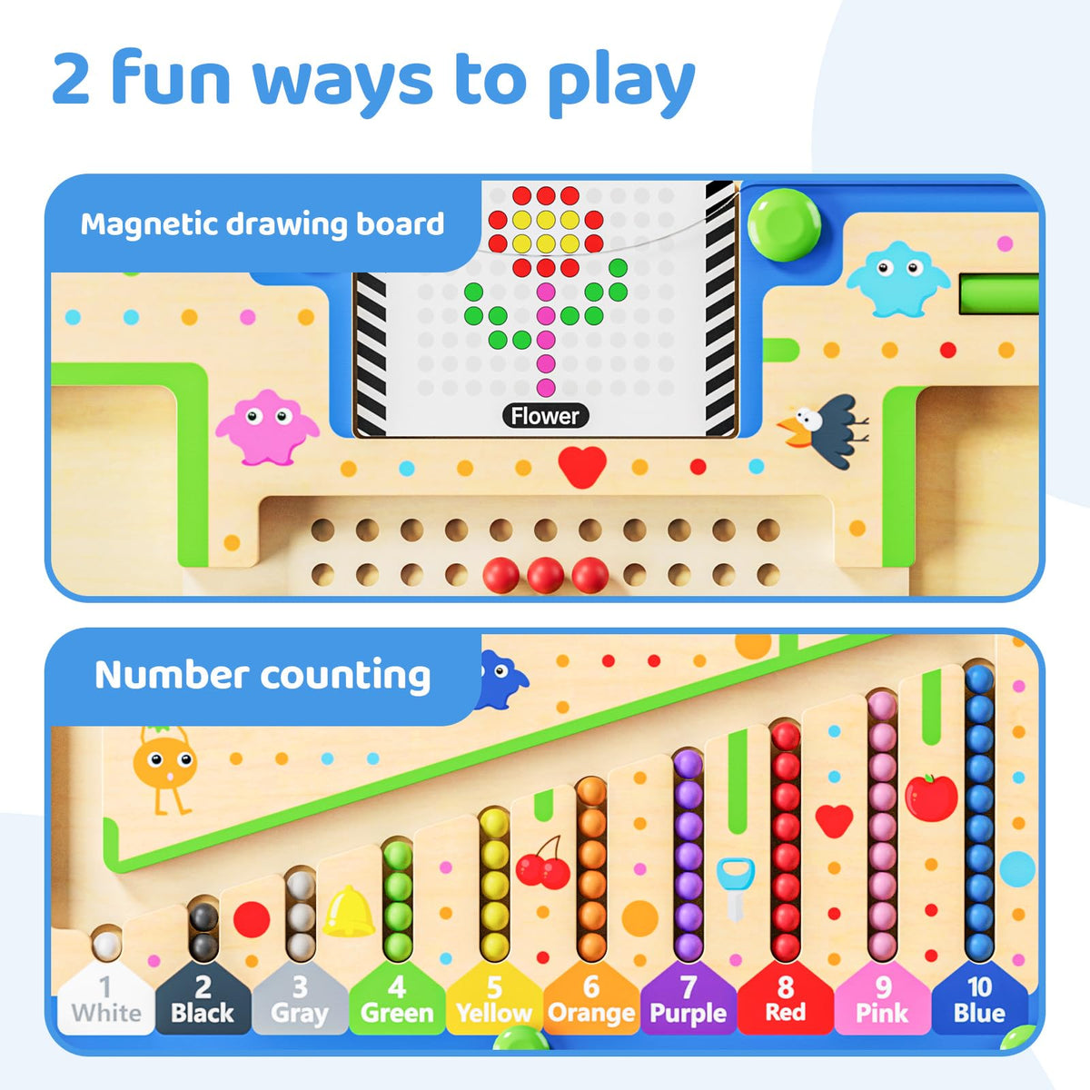 zhiwuzhu wooden Montessori puzzle enhances fine motor skills.