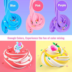 ZHNEHAOKAN unicorn slime close-up, vibrant colors inspire imaginative play.