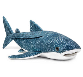 ZHONGXIN MADE whale shark plush close-up blue textured fur for soft cuddle moments.
