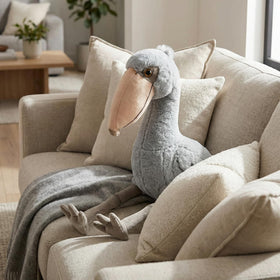 ZHONGXIN MADE shoebill plush fur texture feels soft and fluffy