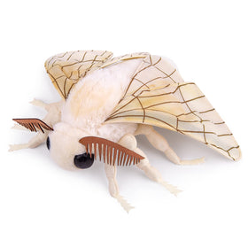 ZHONGXIN MADE Silk Moth Plush 11in face detail for a lifelike gaze and cuddly feel.