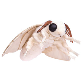 ZHONGXIN MADE Silk Moth Plush 11in wings display large soft surfaces for dramatic charm.