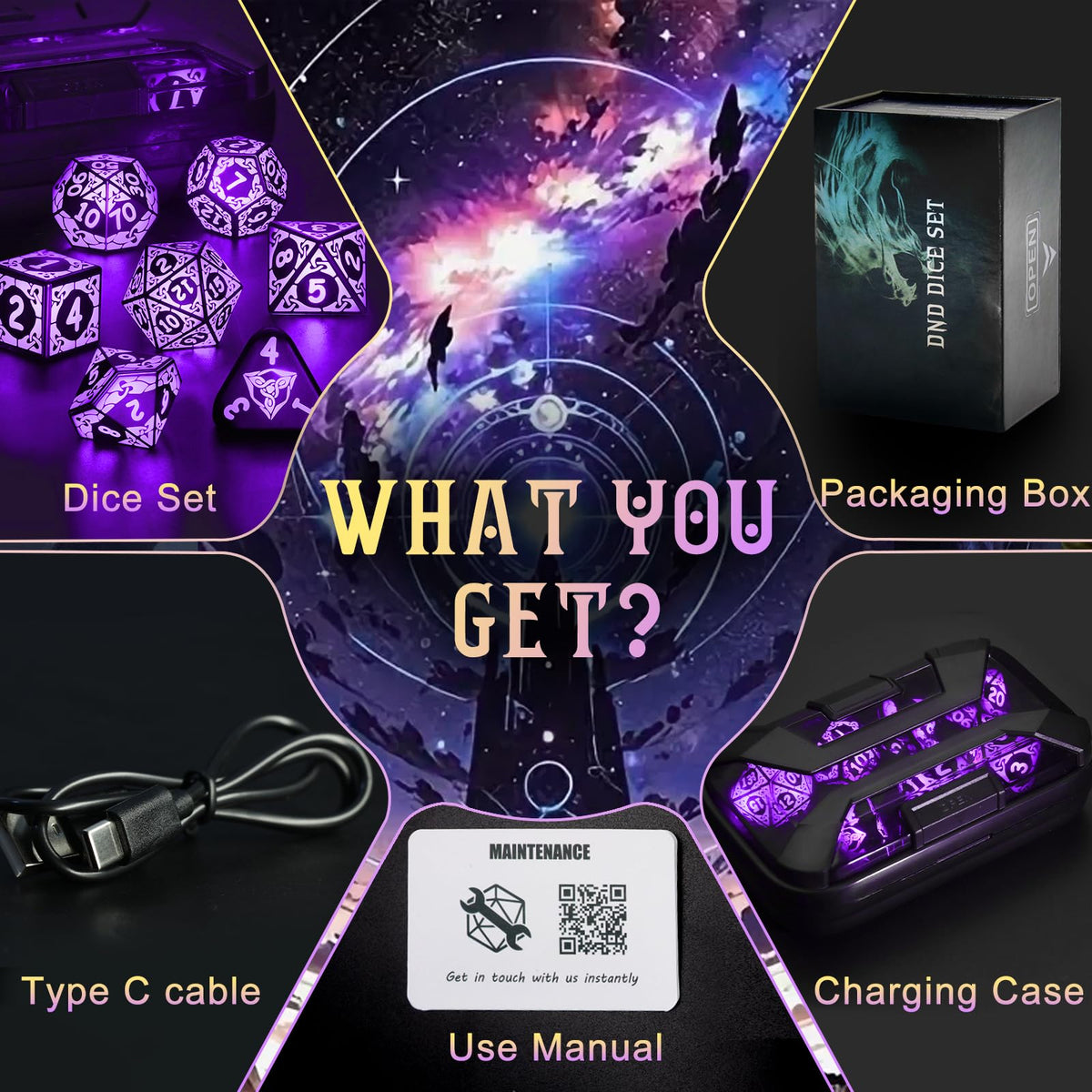 ZHOORQI LED dice gift packaging ready for birthdays or holidays