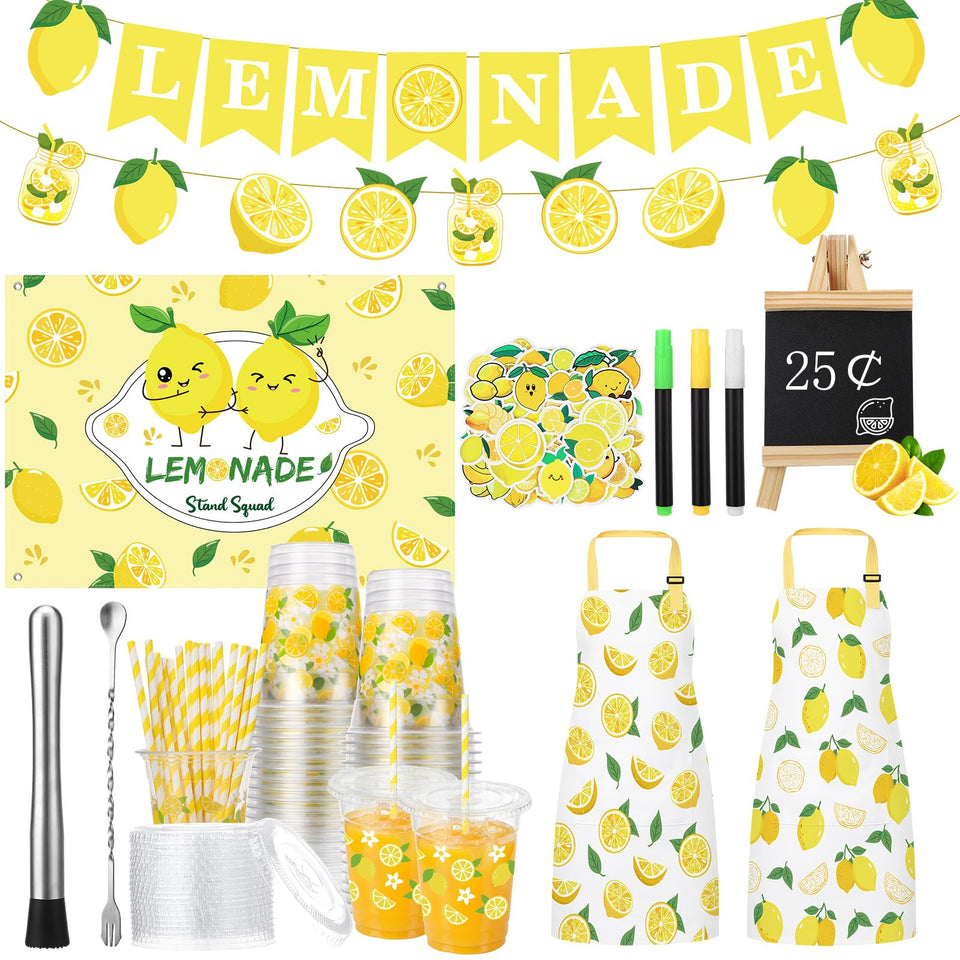 ZhouBoat lemonade cups with lids and straws for spill-free outdoor serving