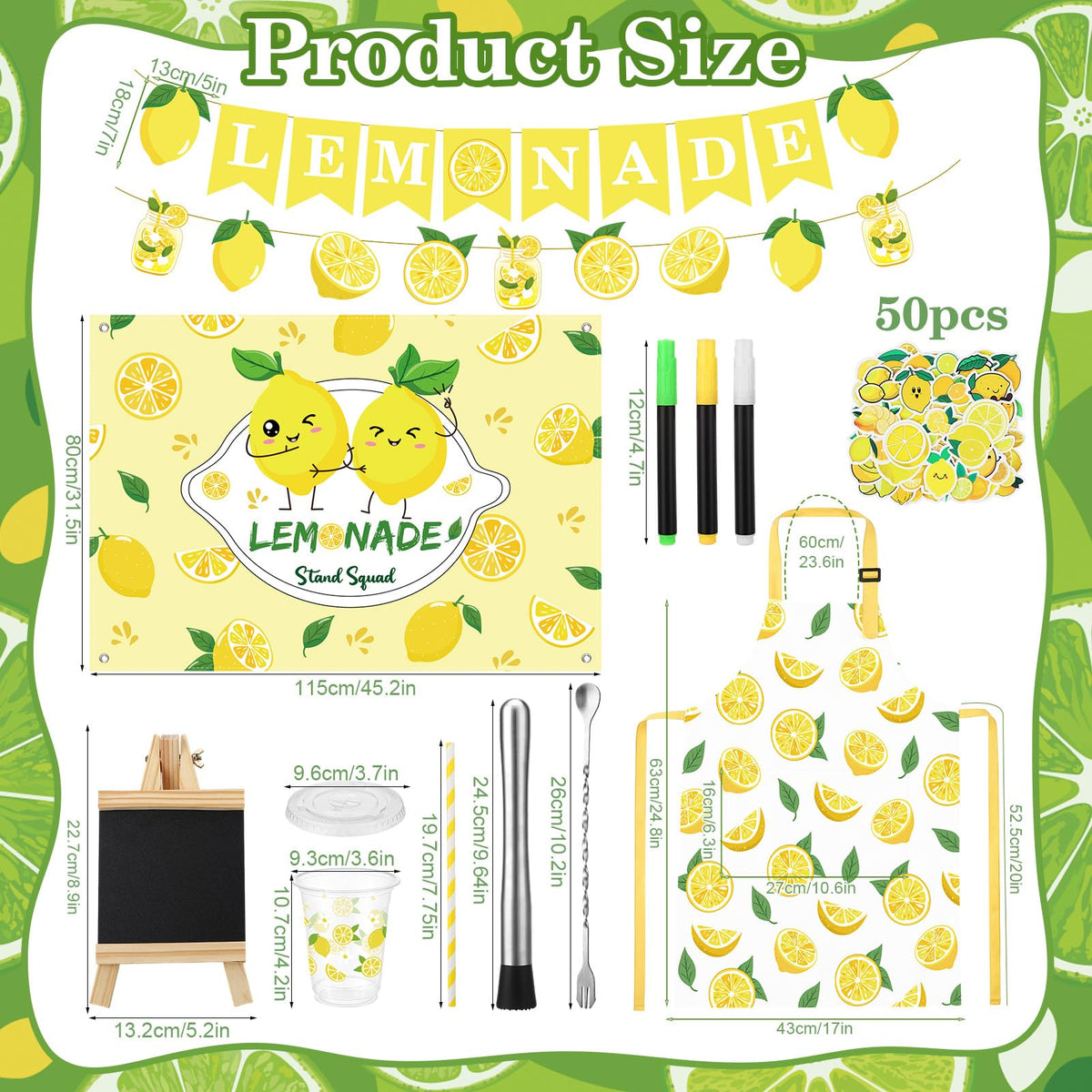 ZhouBoat lemonade stand banners brighten the setup for sunny summer events