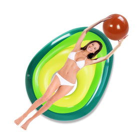 ZHUYNXIR avocado pool float ready for sun-drenched lounging in the pool