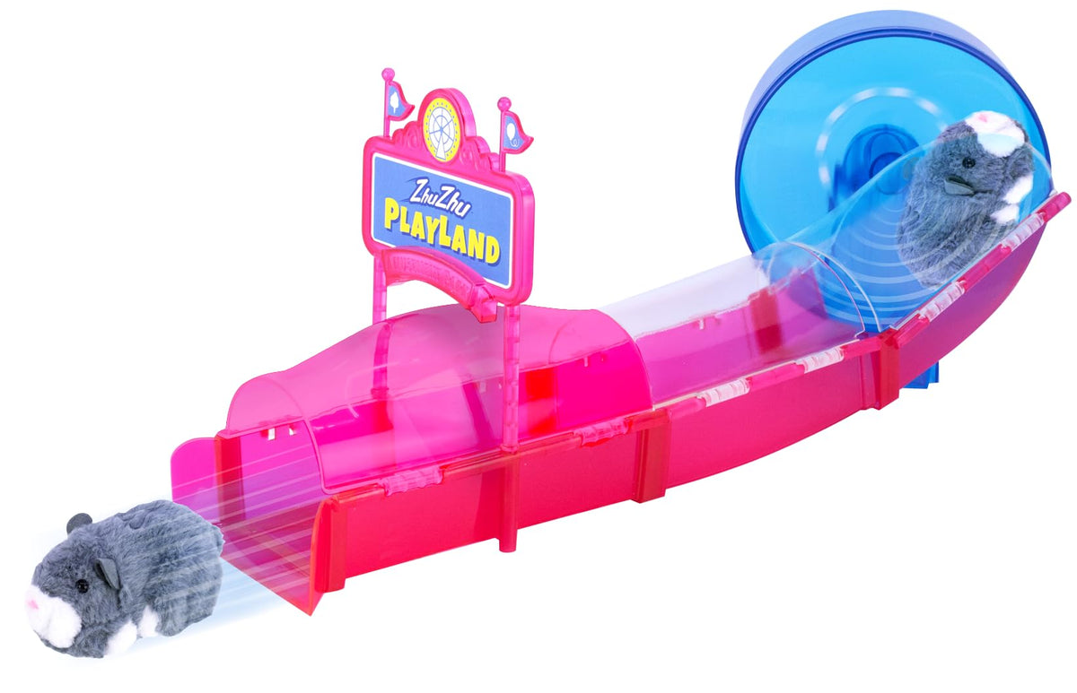 Zhuzhu City Ferris Wheel with Scoodles offers interactive spinning play.