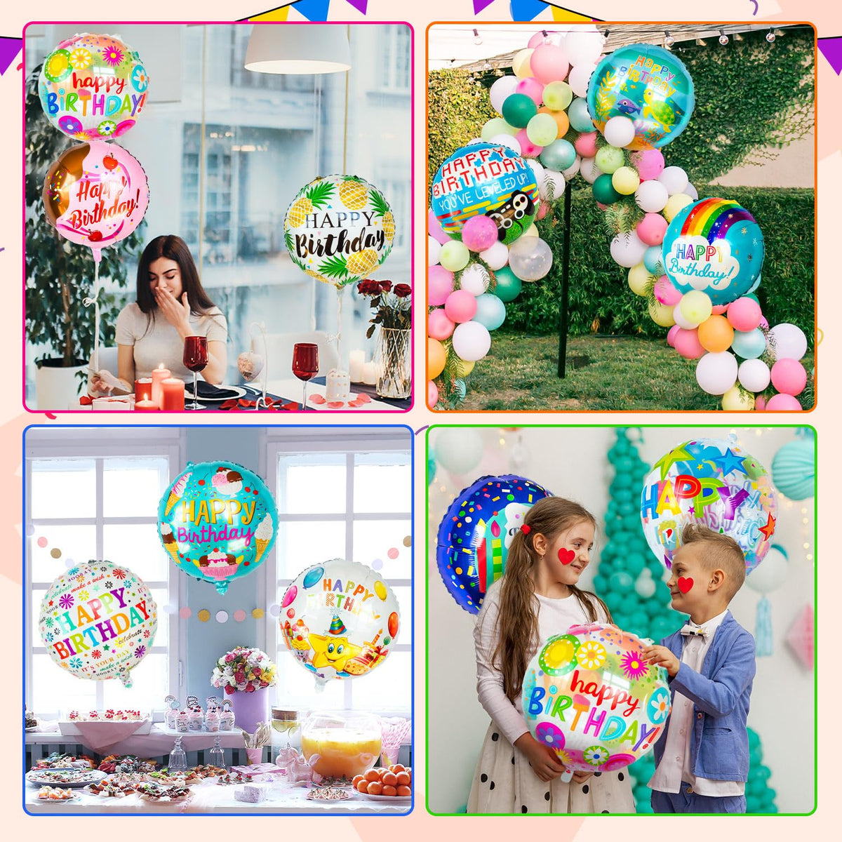 ZHWKMYP durable foil balloons offer sturdy decoration for events.