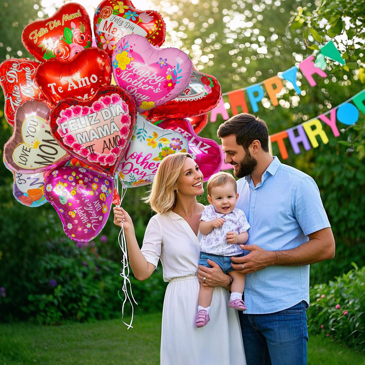 ZHWKMYP red-heart mom balloons add romantic charm to celebrations.