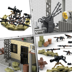 ZHX Military Base heavy machine guns made of durable ABS for long-lasting play