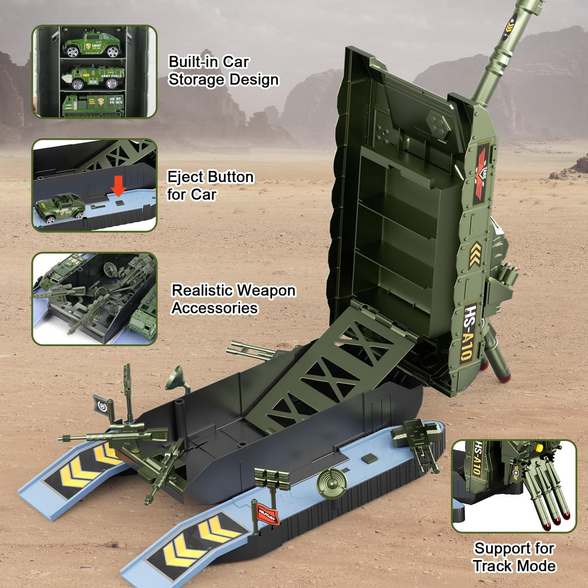 ZHYLLO army toys battle accessories include figures and gear for scene building.