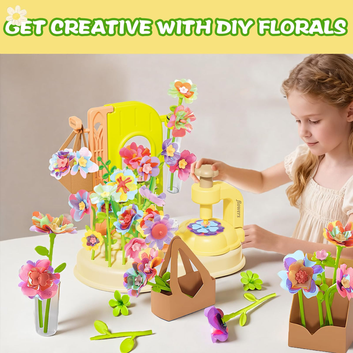 ZHYLLO DIY Flower Bouquet Kit sepal bases spread for secure, varied bouquet designs