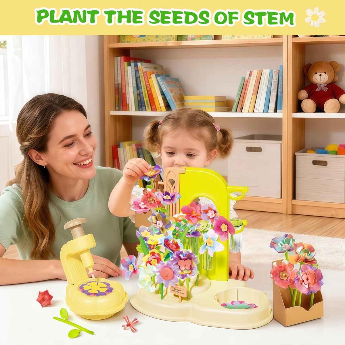 ZHYLLO DIY Flower Bouquet Kit storage base doubles as a handy storage box