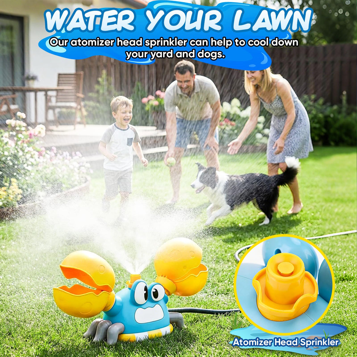 ZHYLLO outdoor water toy doubles as lawn watering option