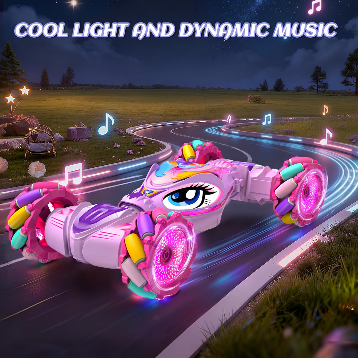 ZHYLLO unicorn RC car gesture control watch enables easy steering.