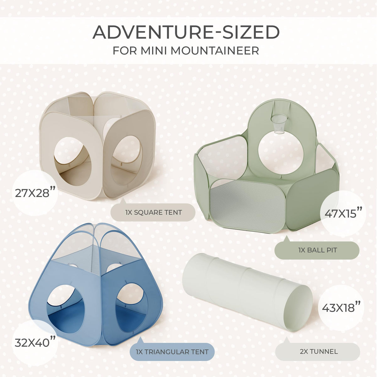 ZICOTO foldable storage bag for easy cleanup and transport