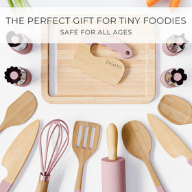 ZICOTO kids cooking set shape cutters: creative cutouts for snacks.