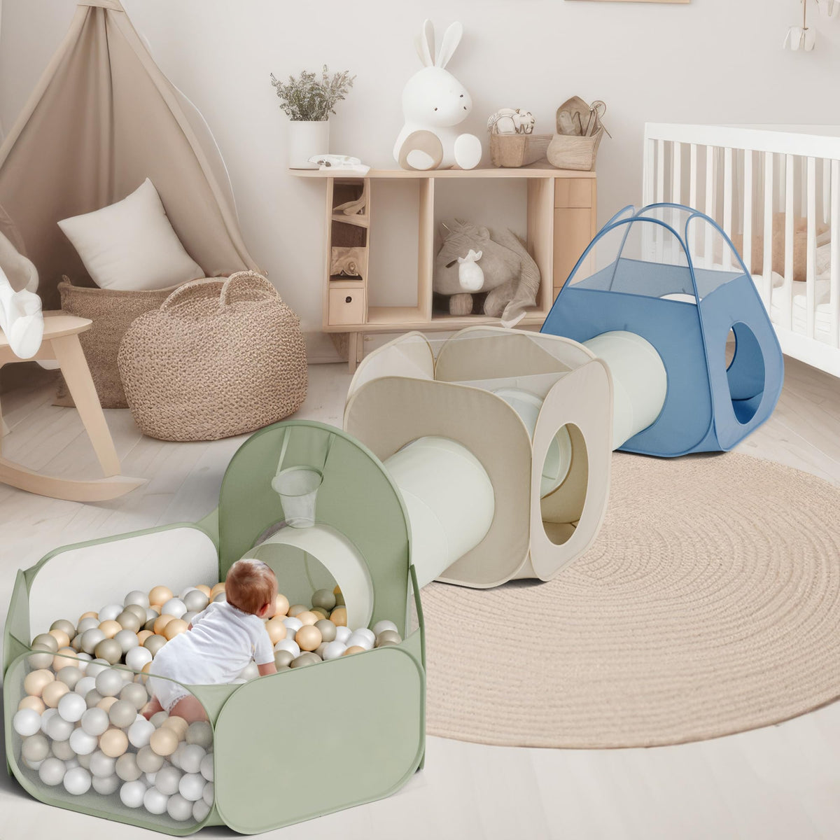 ZICOTO mesh panels provide airflow during play sessions