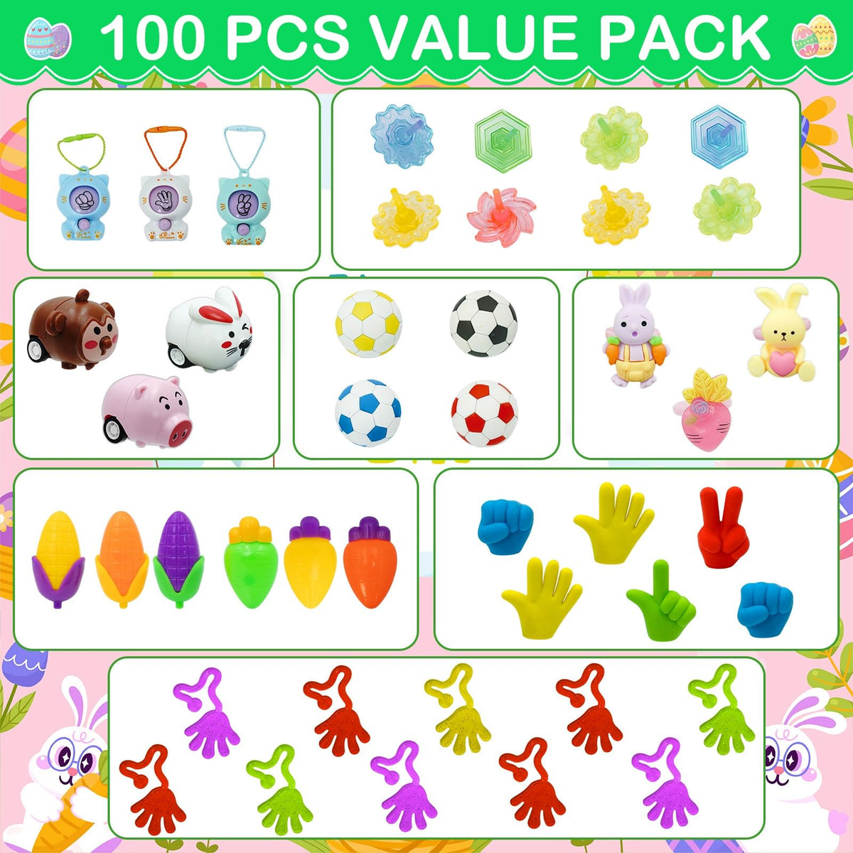 ZICZLI 100-piece prefilled Easter eggs ready for fun