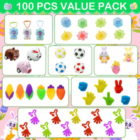 ZICZLI 100-piece prefilled Easter eggs ready for fun