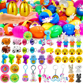 ZICZLI 2 golden surprise eggs in a 50-pack add festive egg hunt excitement.