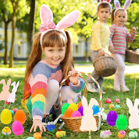 ZICZLI 7 hues eggs offering vibrant visuals for hunts and color themes