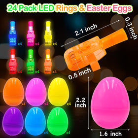 ZICZLI animal LED finger lights with bright patterns for Easter fun