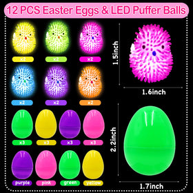 ZICZLI LED chick puffer ball inside egg creates a colorful light show.