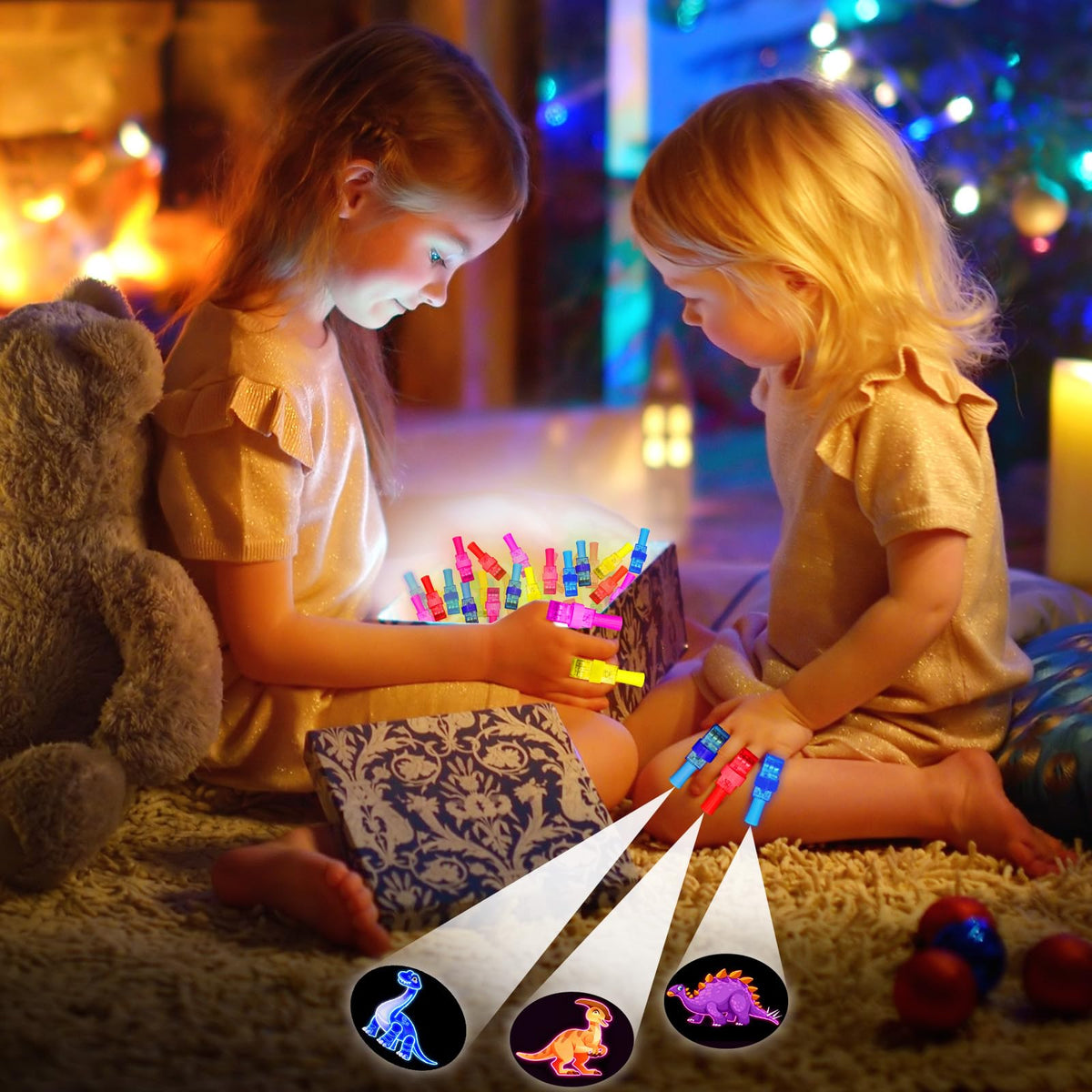 ZICZLI dinosaur-themed glow cards and lights for classroom exchanges and parties.