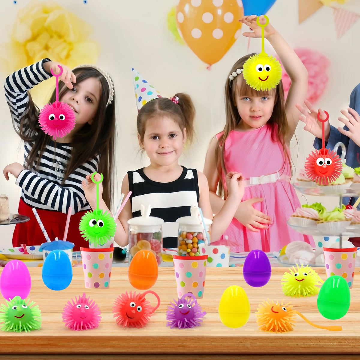 Classroom and party use of ZICZLI LED Puffer Balls for activities
