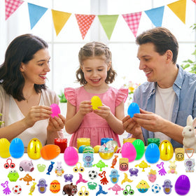 ZICZLI colorful plastic Easter shells with smooth opening