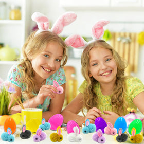 ZICZLI Easter egg treasure hunt with bunny toy promotes interactive play.