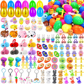 ZICZLI 100-piece Easter eggs with toys, great for kid's baskets and party favors