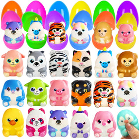 ZICZLI Easter eggs with 24 colorful shells for festive egg hunts