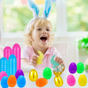 ZICZLI basket stuffers using empty eggs for treats