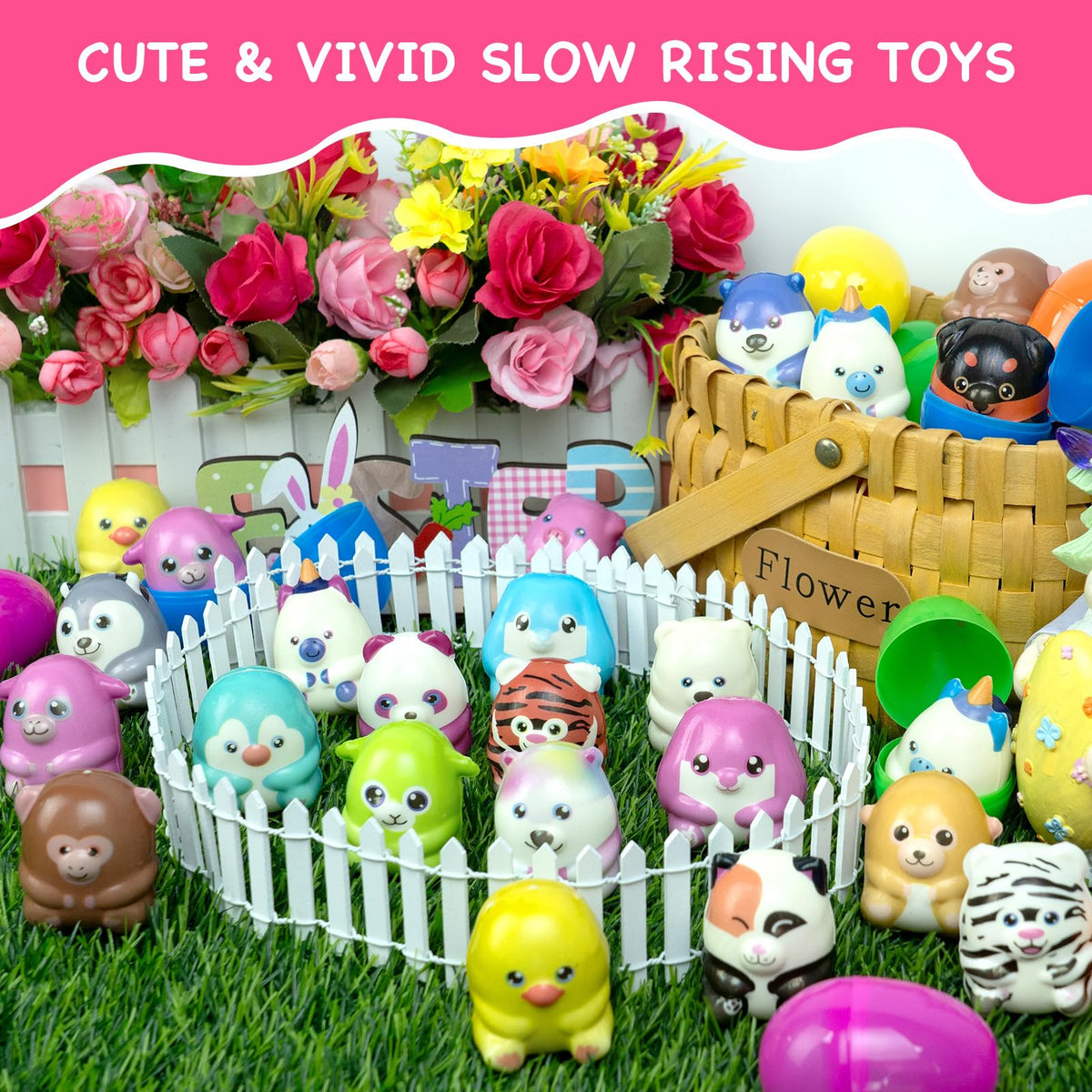ZICZLI Easter eggs with easy open-close design for little hands