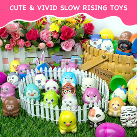 ZICZLI Easter eggs with easy open-close design for little hands