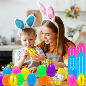 ZICZLI eggs with easy open-close design for kids