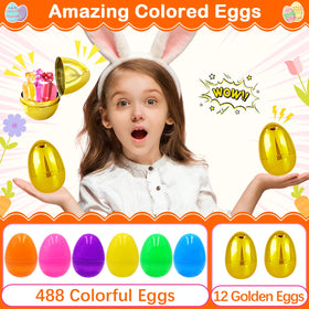 ZICZLI fillable eggs with easy-open design for kids