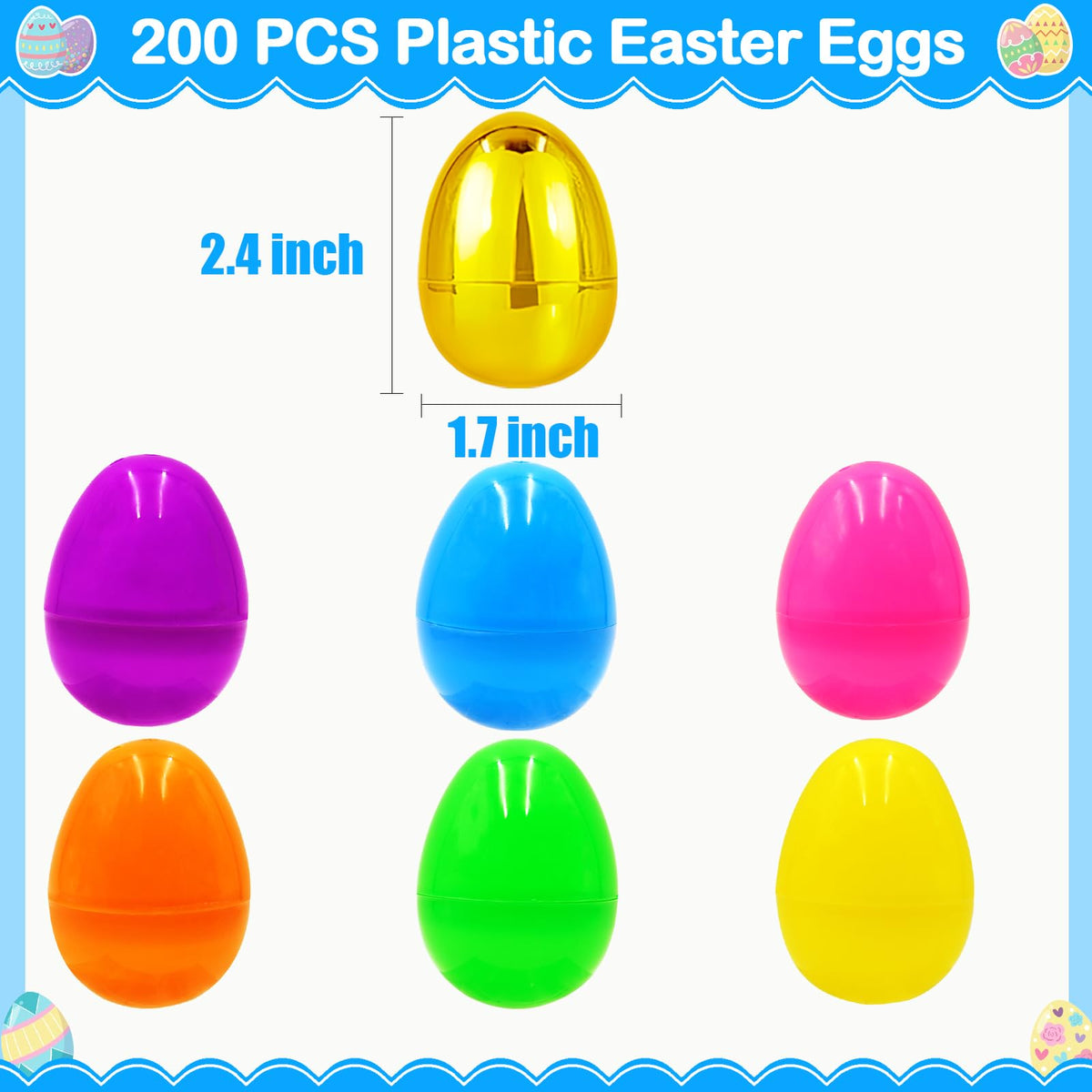 ZICZLI golden eggs 6-piece, adds excitement to classroom hunts.
