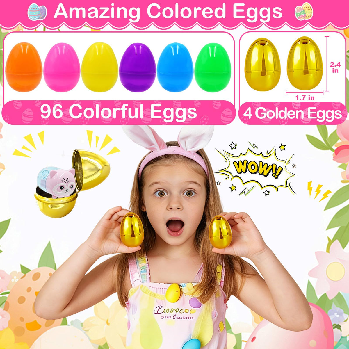 ZICZLI tiny toys and mini games inside eggs for toddlers.