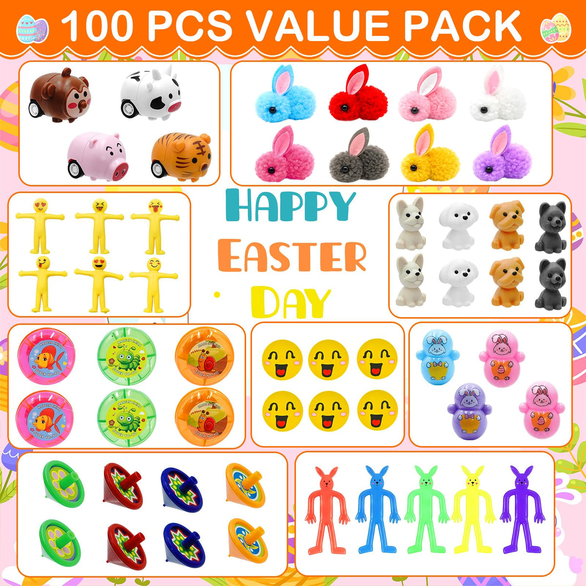 ZICZLI prefilled Easter eggs with toys for kid-friendly basket fillers.