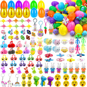 ZICZLI prefilled Easter eggs with varied toys for festive party fun.