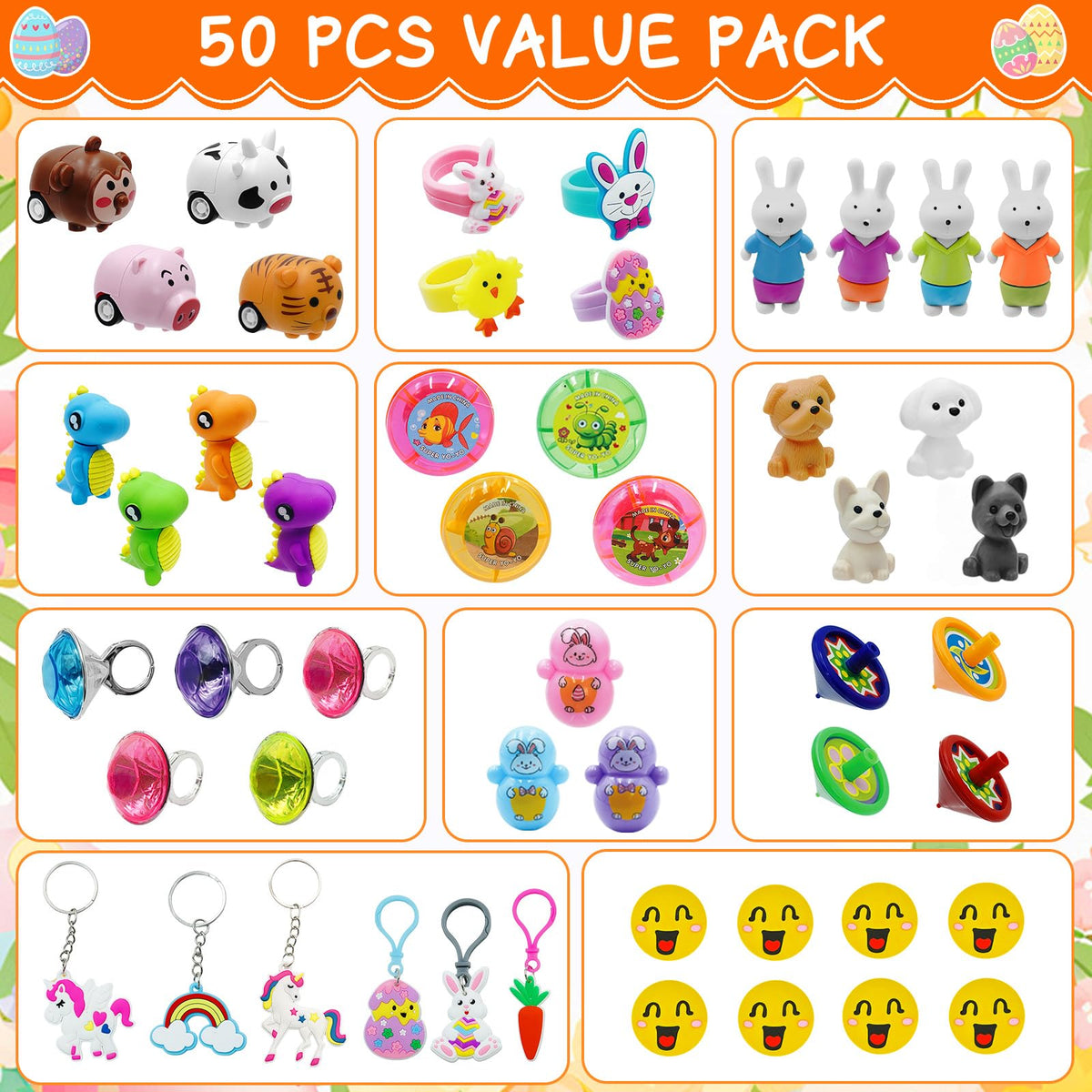 ZICZLI prefixed Easter eggs with toys offer kid-friendly surprises for baskets.