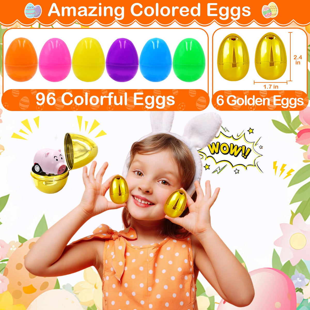 ZICZLI safety-certified durable eggs designed for long-lasting play.