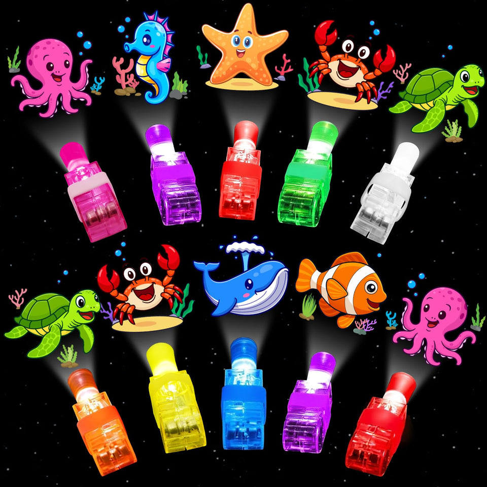 ZICZLI sea animals Easter cards with glow-in-the-dark designs for classroom fun